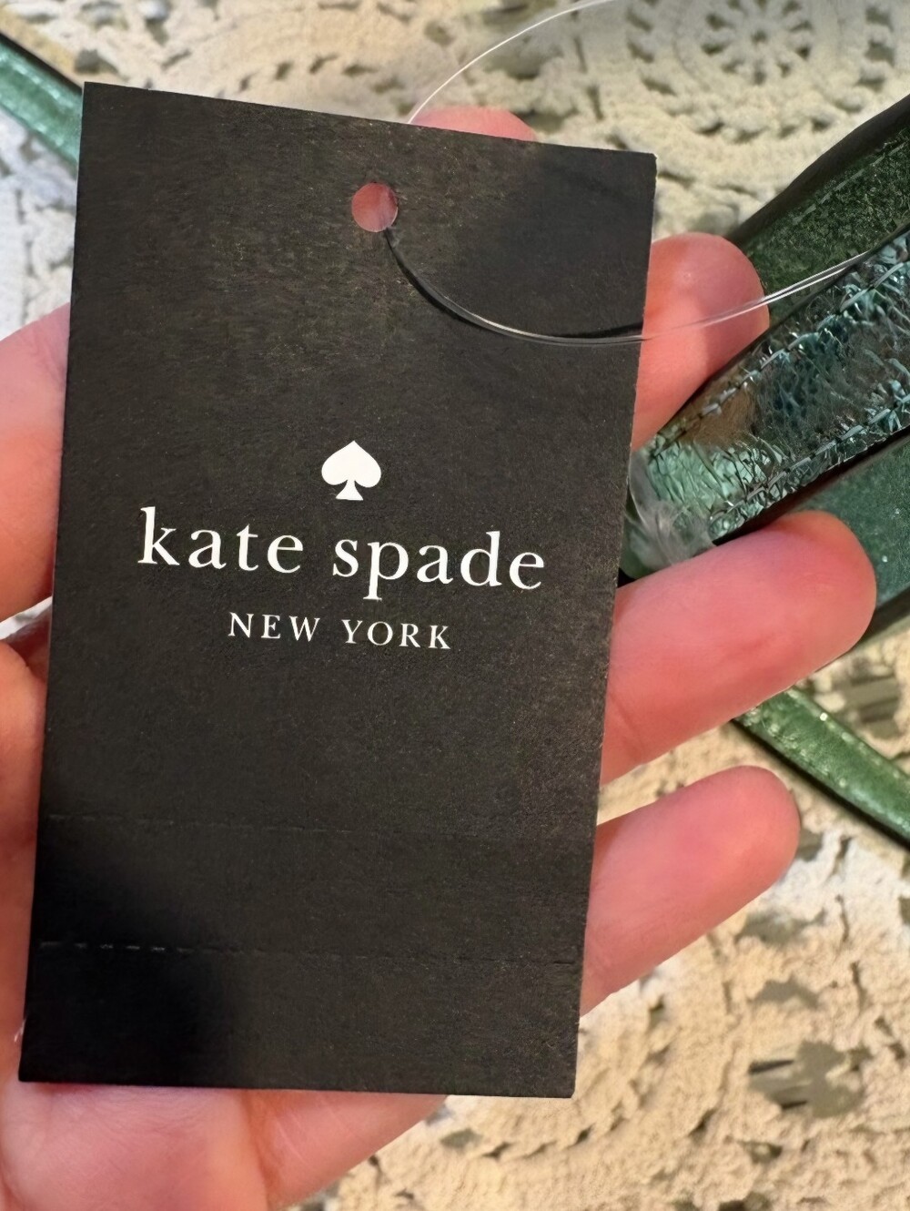 Kate Spade Metallic Green Glitter Bag - Picture 4 of 16